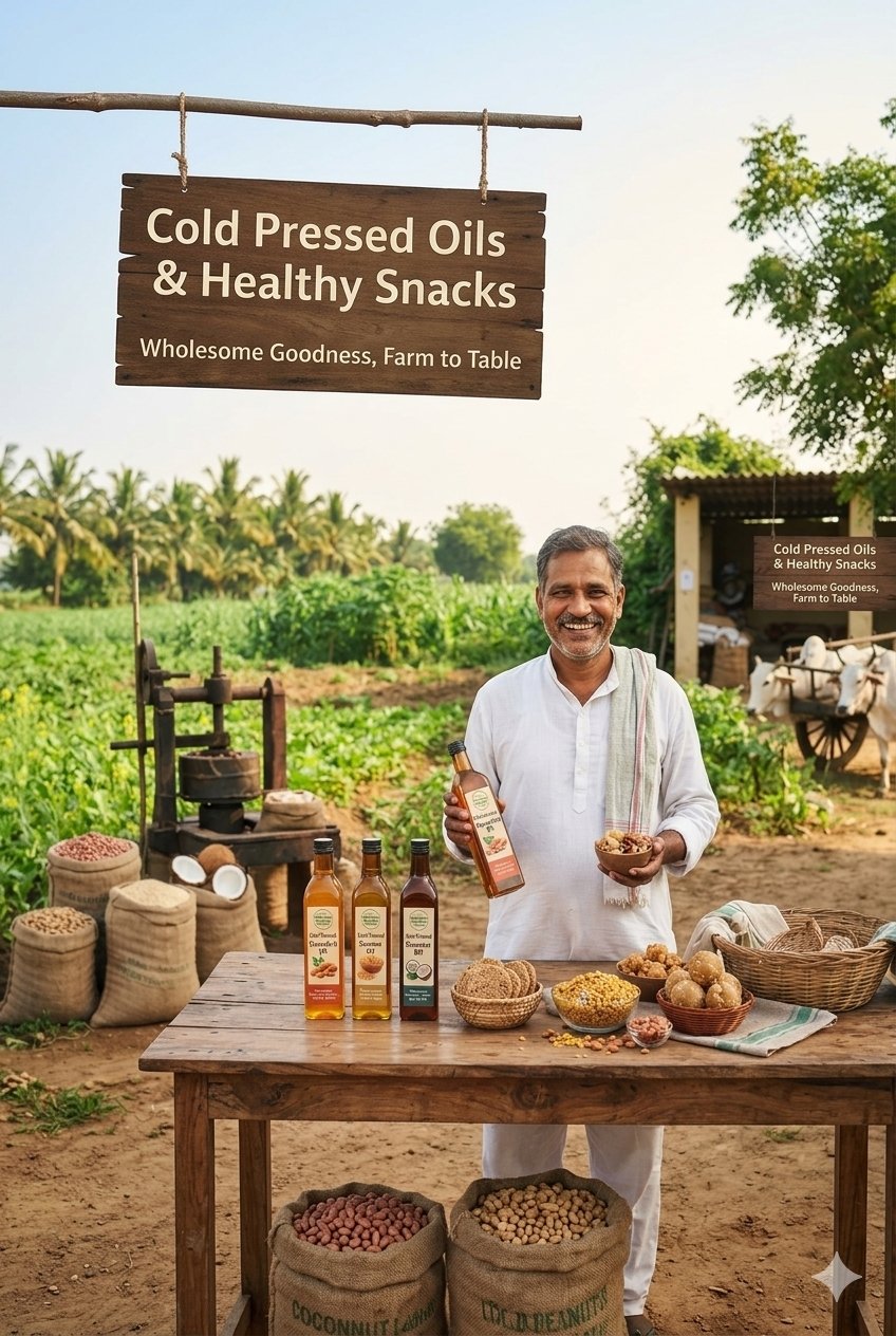 Cold Pressed Oils and Healthy Snacks